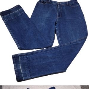 𝅺CALVIN Klein Vintage Blue Medium Wash Five Pocket High Rise Straight Leg Jeans